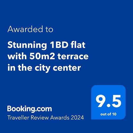 Stunning 1Bd Flat With 50M2 Terrace In The City Center 布加勒斯特 外观 照片